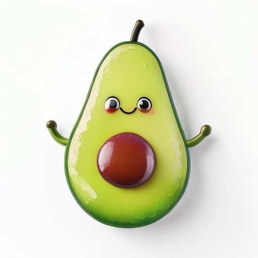 a happy avocado giving a thumbs up