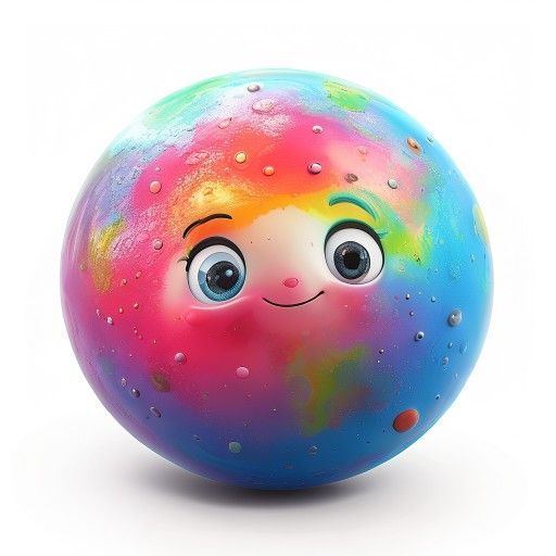 a colorful planet in space