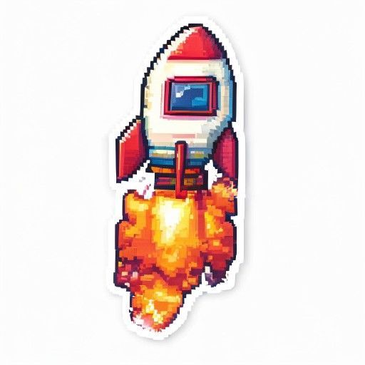 a rocket ship blasting off